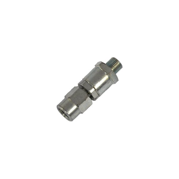 Straight swivel joint, thread Ø 1/4" BSP (MF)