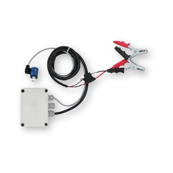 Electrical safety panel for 12 Vdc electric pumps - with pressure switch