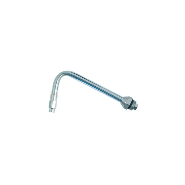 Curved pipe Ø 12 mm with automatic no-drip for oil gun
