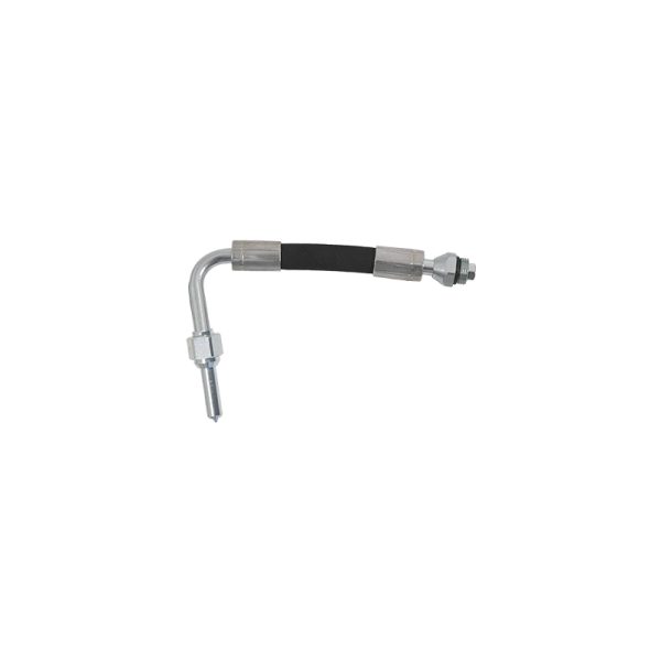 Flexible hose and 80° bent spout with manual/automatic no-drip