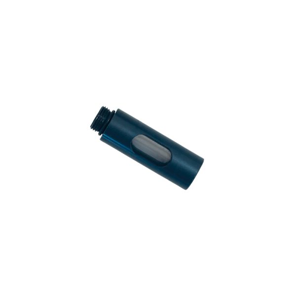 Transparent pipe to check oil flow