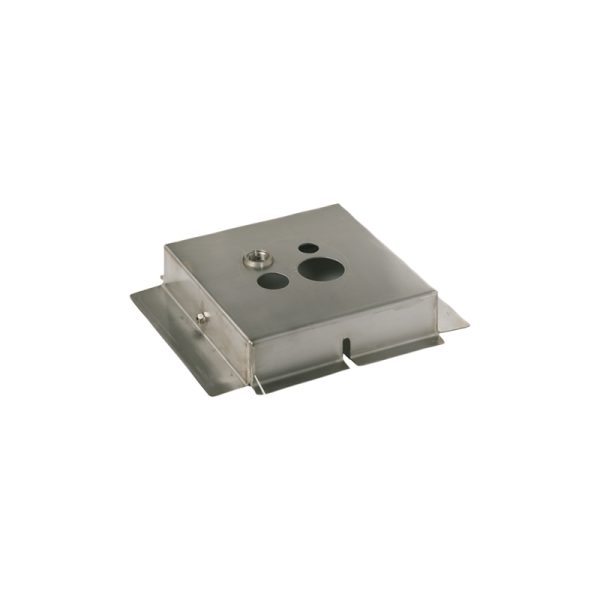 Steel bracket for fastening air operated pumps and accessories on 1000 l IBC