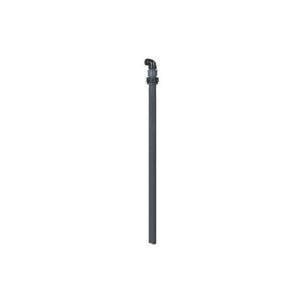 Rigid plastic shank for urea length 1100 mm, equipped with ring nut, fitting curve 90° and adapter