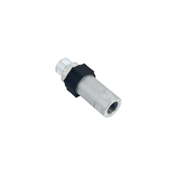 Hydraulic safety screw coupling assembly with 4 gaskets suitable for pneumatic oil pumps