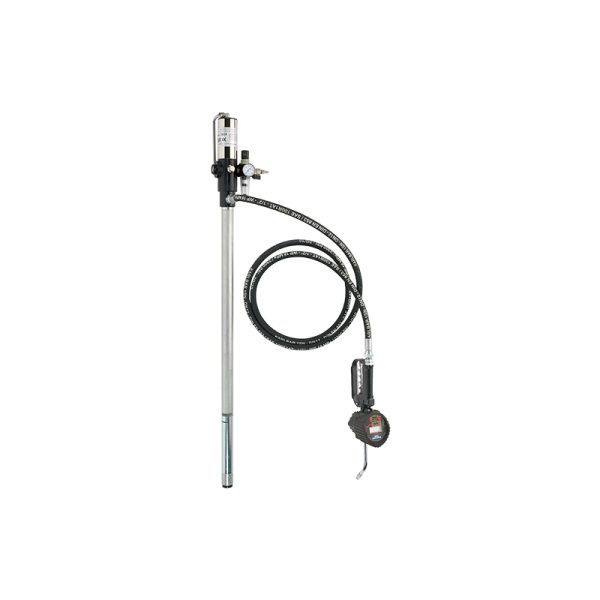 Transfer oil kit for 208 l drums with pump R. 3:1, pump adaptor for drums, hose L. 3 m, digital oil meter and pressure regulator