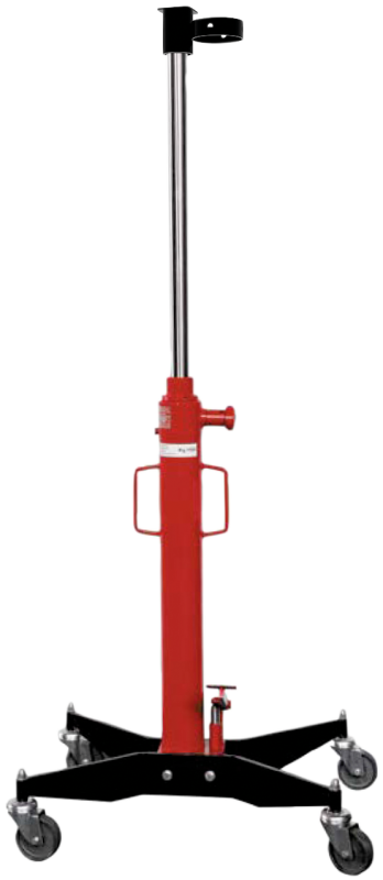 Pneumatic fuel-tanks drill for end-of-life vehicles mounted on a wheeled telescopic support and swivel arm