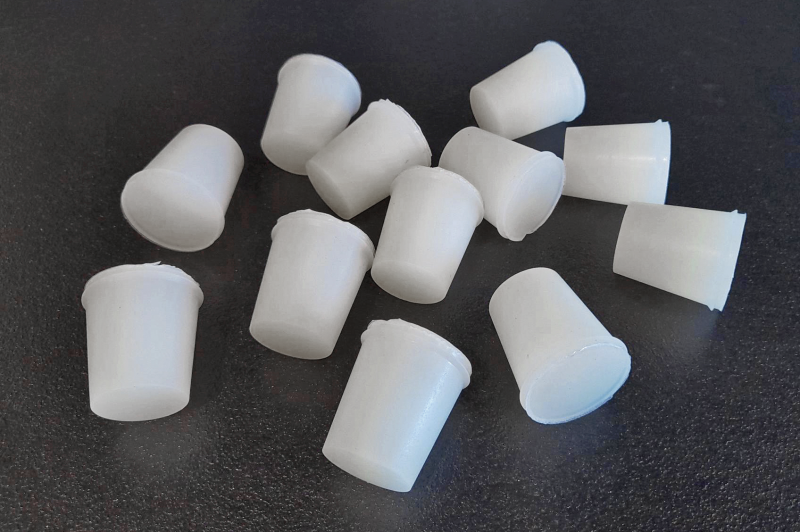 Silicon plugs to close the drilled bores for end-of-life vehicles