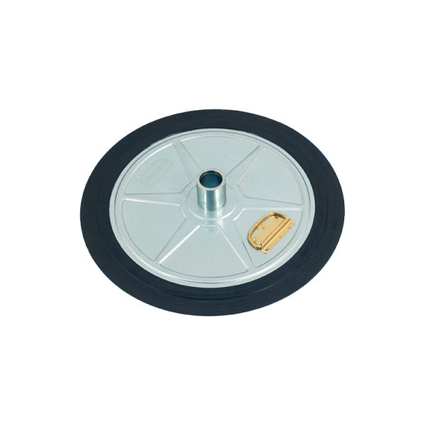 Follower Plate for 180 Kg drums with rubber membrane Ø 590 x 540 mm, specific for grease pneumatic pump "Power Bull" art. no. 4048 - 4049…