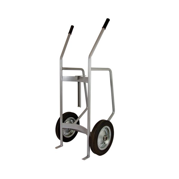 Handling 208 l drums trolley with locking device