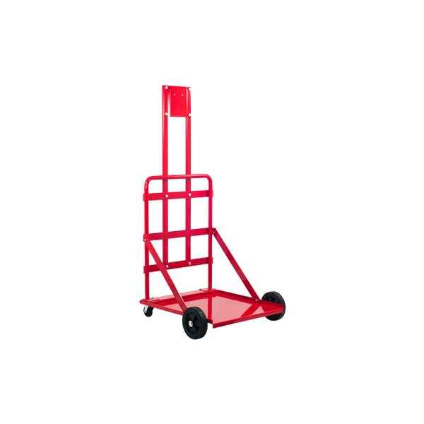 Four wheels trolley suitable for 208 l drum with mounting plate for the fixation of pumps