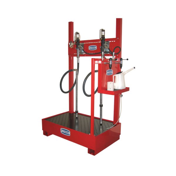 Complete kit “Tank Service Base” for dispensing 2 type of oil with wall mounted dispensing bar