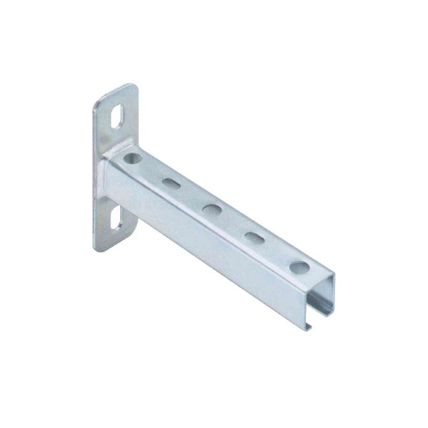 Metal wall support for compressed air pipes