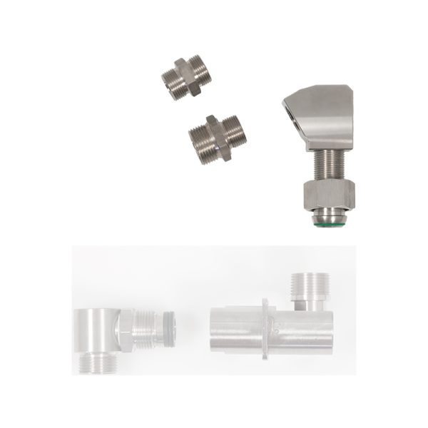 90° degrees curve in AISI 304 stainless steel - connection 3/4" BSP (M)