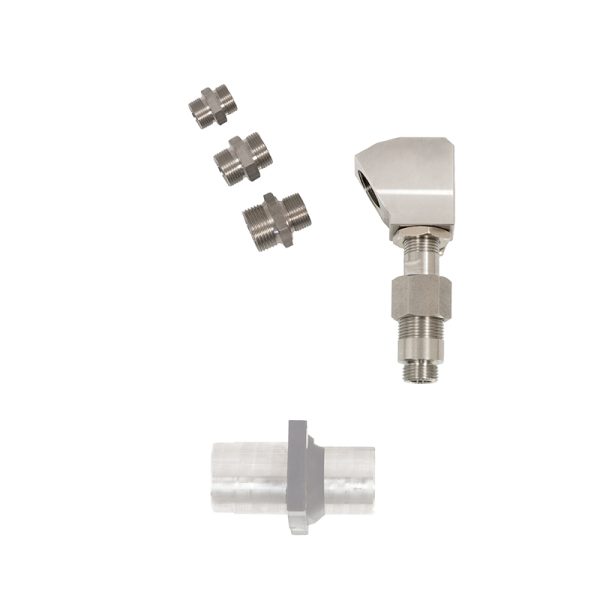 90° degrees curve in AISI 304 stainless steel - connection 1/2" BSP (M) - ø 12 mm