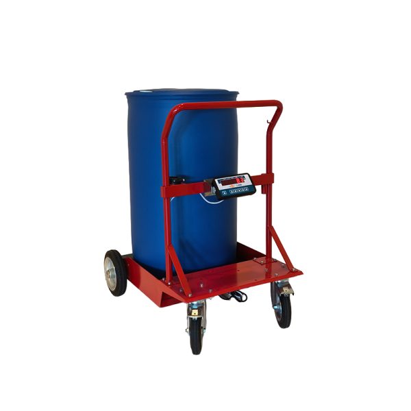 Special wheels trolley for heavy use suitable for 208 l drums and hose reel art. no. 9016 (not included) - complete with weighing scale…