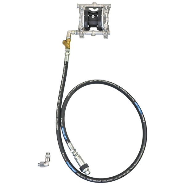 Waste oil/antifreeze recovery kit designed for emptying mobile equipment drainers/suction recovery units) and delivery to the storage…