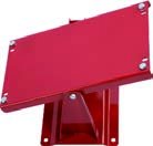 Pivoting wall mounting bracket, painted steel, suitable for hose reels art. no. 9033 - 9034 - 9037 - 9070 - 9097 - 9255 - 9256