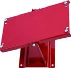 Pivoting wall mounting bracket, painted steel, suitable for hose reels art. no. 9032 - 9253 - 9254
