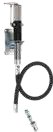Air operated waste oil pump - compression ratio 2:1 - single acting with hose and wall bracket