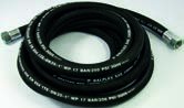 Flexible hose for diesel and water Ø 1 1/4" (Ø 32x43) 10 bar - L. 6 m - connections 1 1/4" (FF)