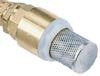 Bottom valve with stainless steel filter - connection 1/4" BSP