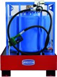 Tank for gasoline, kerosene, avio fuels and diesel stainless steel AISI 304 with external frame, movable (homologated ADR), capacity 323 l