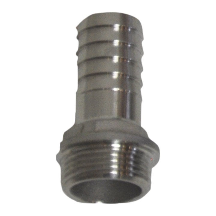 Stainless steel AISI 316 adapter, M ø 3/4" x PTG 20 mm