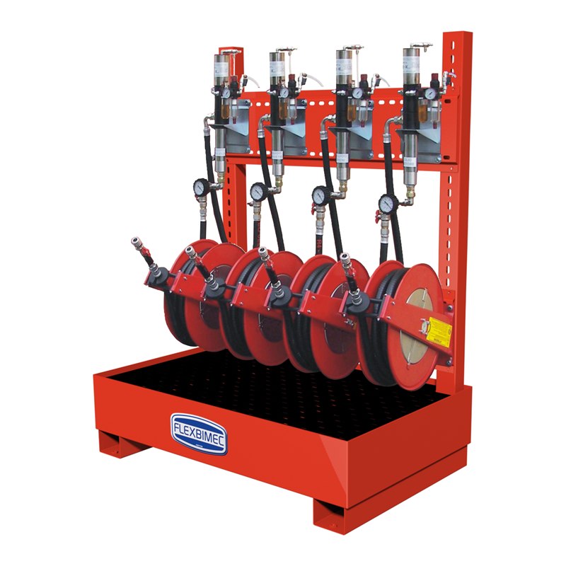 Kit for evacuating petrol and diesel fuel with steel framework for end-of-life vehicles - Kit for n. 3 fluids