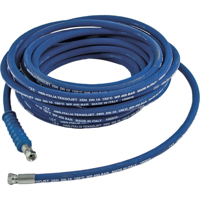 400 bar - 30 m long - Ø 3/8" stain proof flexible hose for high pressure cleaners