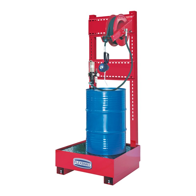 Complete kit “Tank Service Base” for dispensing 1 type of oil with hose reel with hose 10 m