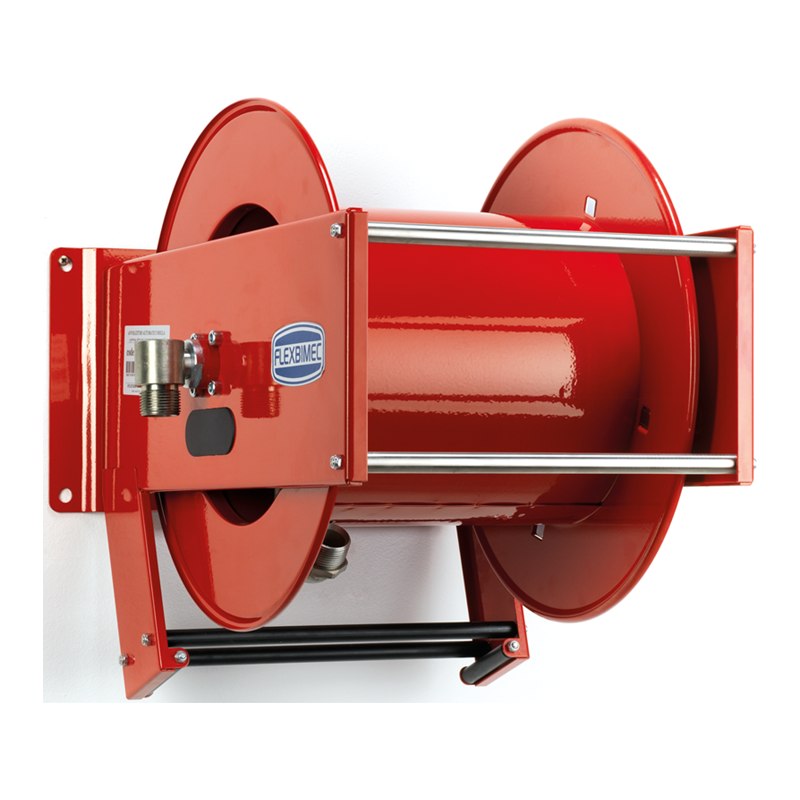 Twin spring driven painted steel hose reel L. max 25 m w/o hose - Ø 1/2"