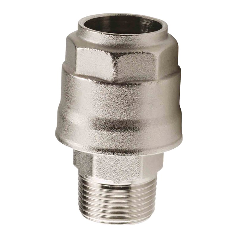 Straight male adaptor for compressed air - Ø 20 mm x M 1/2"