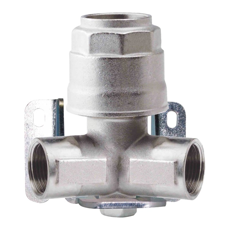 2-ways manifold with wall bracket for compressed air pipe - Ø 20 mm x 1/2" (F)
