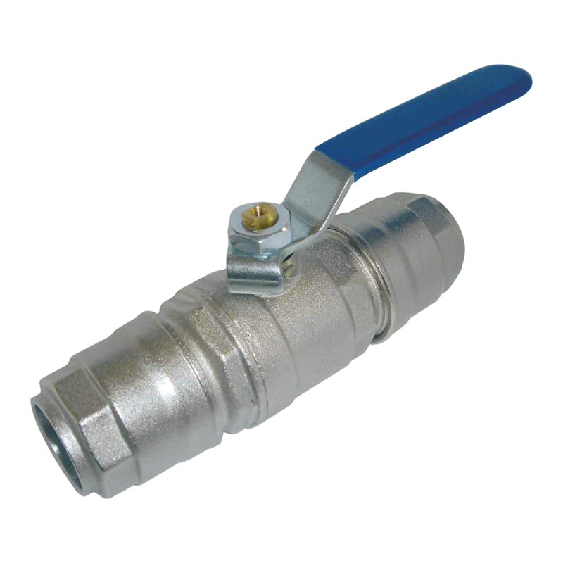 Intermediate ball valve for compressed air pipe - Ø 20 mm x 20 mm