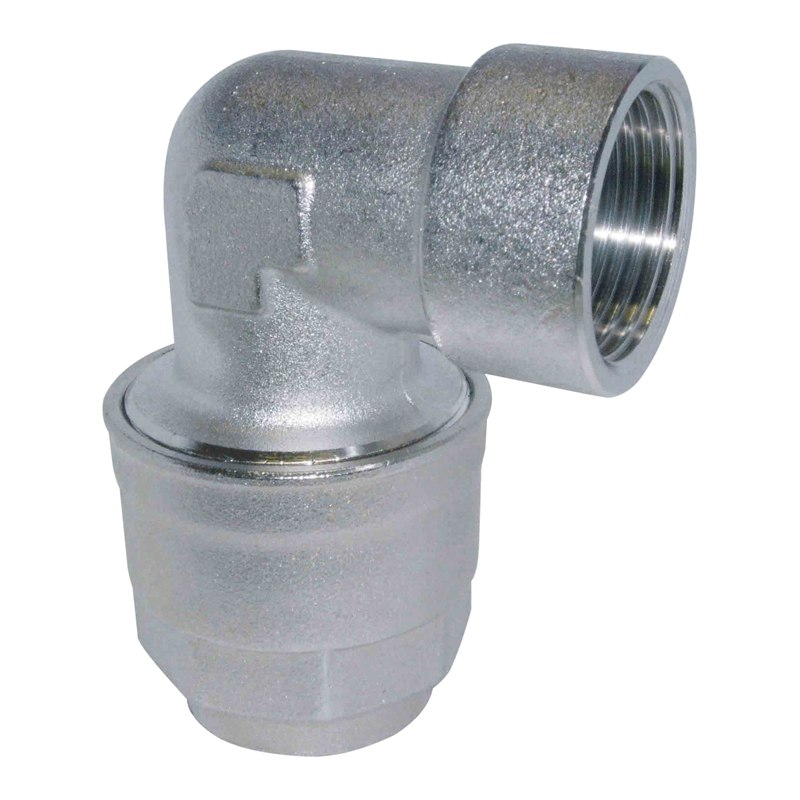 Elbow connector 90° for pipe/hose connection for compressed air pipe - Ø 32 mm x 1"